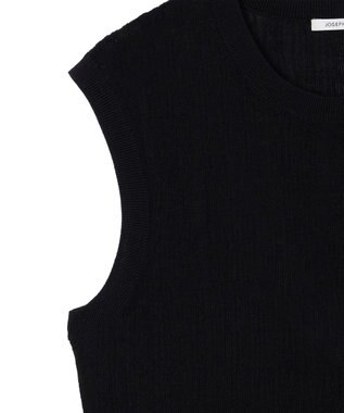 JOSEPH クリンクルリブ　ベスト Black