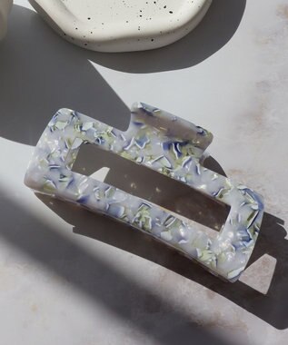 Tiaclasse シェルヘアクリップ シェルブルー