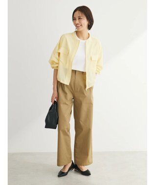 Green Parks シアーショート丈ブルゾン Yellow