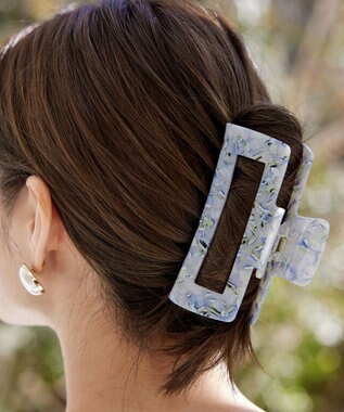 Tiaclasse シェルヘアクリップ シェルブルー