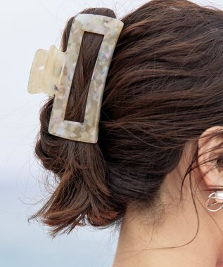 Tiaclasse シェルヘアクリップ シェルイエロ―