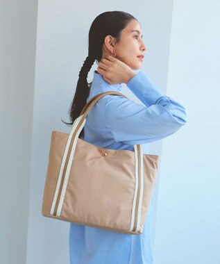 TOPKAPI 【TREASURE TOPKAPI】ソフトタッチ テープハンドル トートバッグ　A4 / 軽量 ライトベージュ