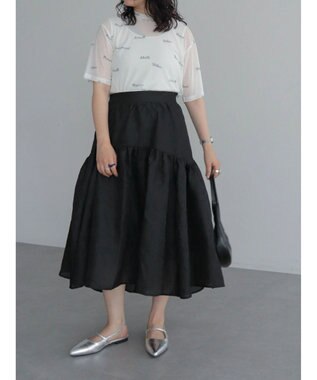 Green Parks ロゴ入りチュールトップス Off White