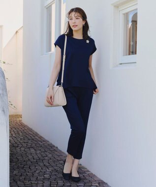 Tiaclasse 【安田美沙子さん着用・4way /2TYPEハンドル】パールチェーン付きハーフフォーマルミニバッグ ベージュ