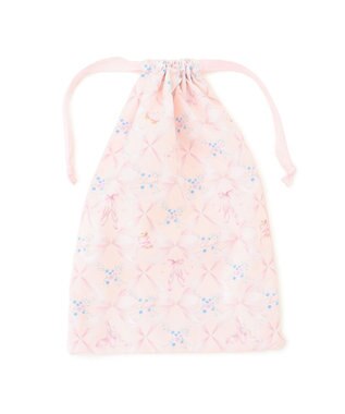 Chacott トゥリボン半メッシュ巾着M ロイヤルピンク