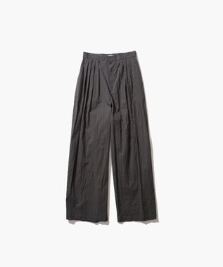 ATON WRINKLES COTTON | ワイドパンツ CHARCOAL GRAY