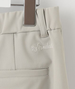 23区GOLF 【23Fondation】セミワイド テーパードパンツ ベージュ系