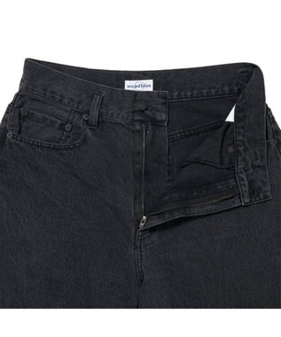 woadblue ＜坪田あさみさんコラボ＞DADA  ダダ  /  BLACK ワイドデニムパンツ BLACK