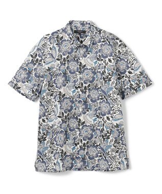 JOSEPH HOMME 新柄【洗える】メキシカントロピカルプリント　半袖レギュラーカラーシャツ ホワイト系5