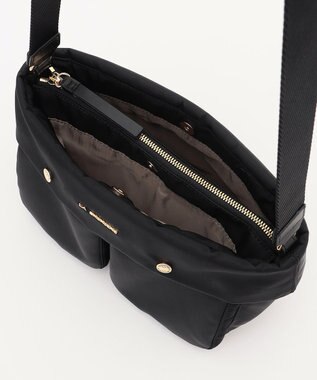 LA BAGAGERIE ダブルフロントポケットショルダー ブラック