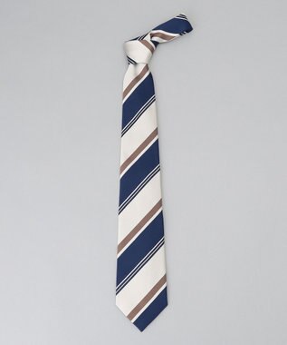 GOTAIRIKU GOTAIRIKU別注【日本製】シルク ネクタイ_ストライプ ベージュ系1