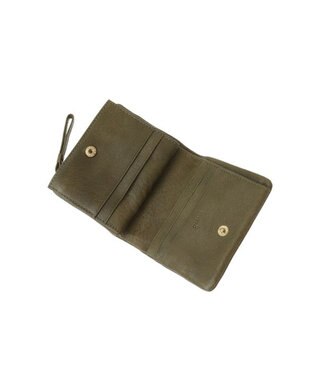 genten ゴートベーシック 二つ折り財布 カーキ
