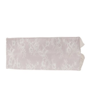 Maison de FLEUR レースフリルハンドルスクエアトートMバッグ Light Pink