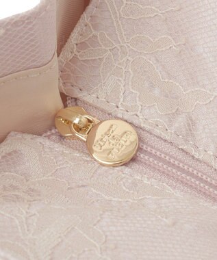 Maison de FLEUR レースフリルハンドルスクエアトートMバッグ Light Pink