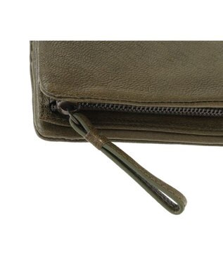 genten ゴートベーシック 二つ折り財布 カーキ