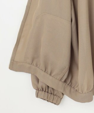 自由区 【洗える】メッシュ ブルゾン シナモン