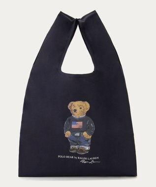 MOONBAT 【WEB限定】POLO RALPH LAUREN（ポロ ラルフ ローレン）ポロベア ベルト付き レインバッグ Sサイス ネイビーブルー