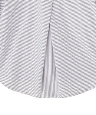 YECCA VECCA タックスリーブスキッパーブラウス Stripe White