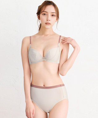 WACOAL WEB限定 ブラジャー 【ハグするブラ】 体温を感知してカラダになじむ 谷間メイク 脇高設計 Gカップまで対応 大きいサイズ レディース BMM700 /ワコール アイボリー