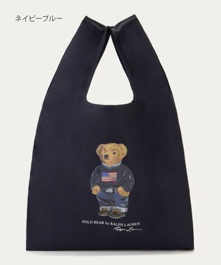 MOONBAT 【WEB限定】POLO RALPH LAUREN（ポロ ラルフ ローレン）ポロベア ベルト付き レインバッグ Sサイス ネイビーブルー