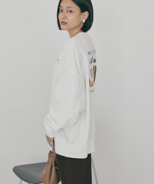 AMERICAN HOLIC Diner 裏毛プルオーバー Off White