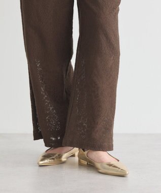 earth music&ecology レースイージーパンツ Mocha