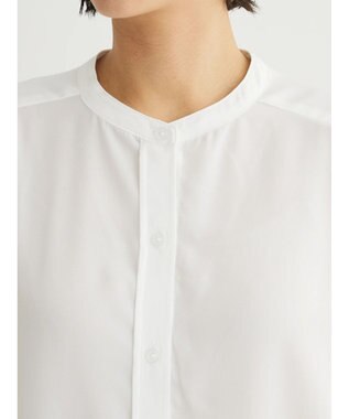 Green Parks ＳＥＴ２点Ｖネックベスト＋７分袖ミディシャツワンピース Beige