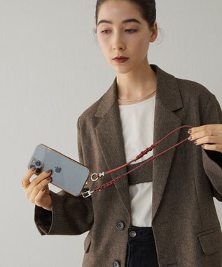 IACUCCI  ブリーノ レザーストラップ/ショート CERVO レッド