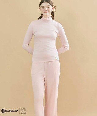 une nana cool MADE WITH シモジマ 裏起毛　タートルネック ピンク