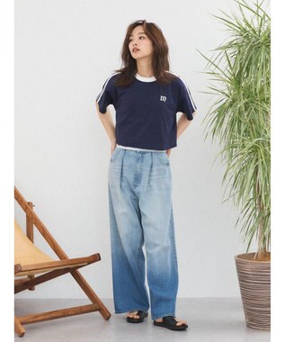 Green Parks ｍｅ　Ｊａｎｅ／ワイドショートＴシャツ Navy