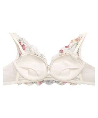 WACOAL 【重力に負けないバストケアBra】 ノンワイヤー バストを重力から守る まる胸キープ ラクなつけごこち サイドのラインすっきり ブラジャー レディース BRA184 /ワコール クリーム