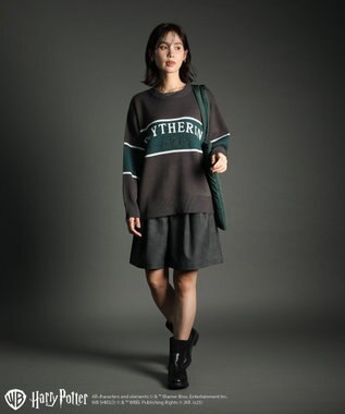 Green Parks ハリー・ポッター／ジャガードラインニット Charcoal Gray