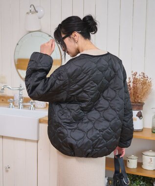 WEGO 【WEB限定/ 2025年秋冬新作】キルティングジャケット ブラック