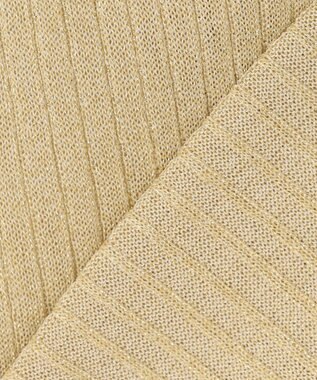 uncrave 【手洗い可】ラメ シアー ニット カーディガン（uncrave STANDARD） ゴールド