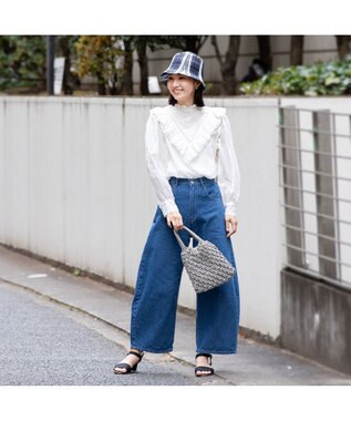 林八百吉商店 un chapeau チューリップハット ネイビー