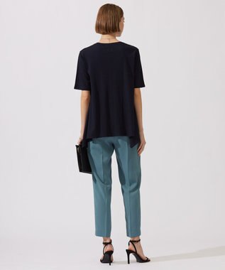 ICB 【新色追加・接触冷感・UVケア・速乾・洗える】FluidBackSatin ドロストパンツ カデットブルー系