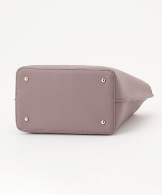 LA BAGAGERIE 【MONICA】バイカラーミディトートバッグ グレー