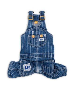 PET PARADISE Lee ストライプ オーバーオール 小型犬 インディゴブルー