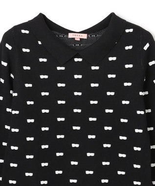 TOCCA 【chayさん着用】RIBBON BLOOM プルオーバー ブラック系