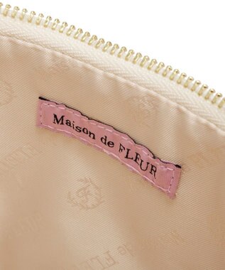 Maison de FLEUR ツイードキューブショルダーバッグ Ivory