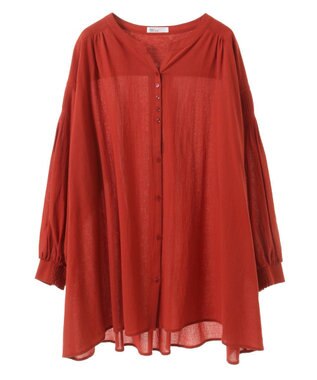 CRAFT STANDARD BOUTIQUE ジョーゼットスキッパーシャツ Red