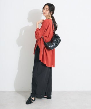 CRAFT STANDARD BOUTIQUE ジョーゼットスキッパーシャツ Red