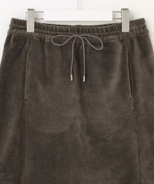 23区GOLF セットアップ対応【23Fondation/WOMEN】コーデュロイ スカート グレー系