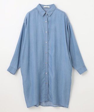 ANY 【手洗い可能】ウォッシャブルデニムシャツ ブルー
