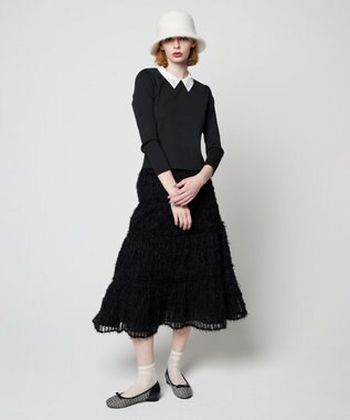 TOCCA 【洗える】GARDEN DEW ニットプルオーバー ブラック系