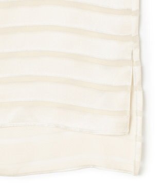 BEIGE， HAUYNITE / ボーダーシアー ボートネックブラウス Ecru