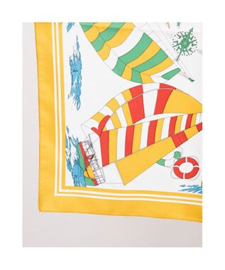 UNBILLION カカトゥ kakatoo / ヨット柄シルクスカーフ イエロー