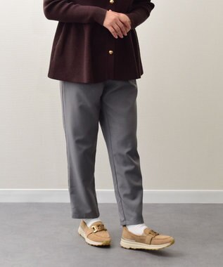 INTER-CHAUSSURES 【BUSSOLA】メタル飾りローファースニーカー ベージュスウェード