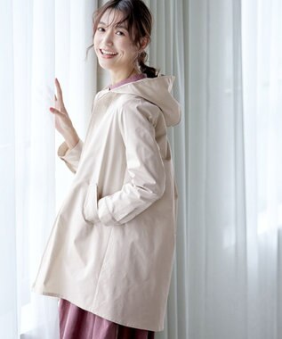 Tiaclasse 【洗える】ミドル丈マウンテンコート アイボリー