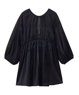 Green Parks ２ＷＡＹ　シアーギャザーチュニック Black